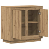 Sideboard Artisan Oak 80 x 40 x 75 cm Engineered Wood - 45-Degree Angle
