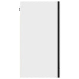 Hanging Glass Cabinet Black Oak 40x31x60 cm Engineered Wood