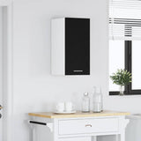 Hanging Cabinet Black Oak 30x31x60 cm Engineered Wood - Side View