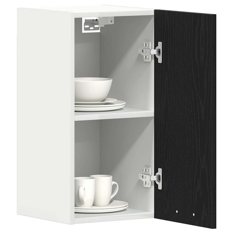 Hanging Cabinet Black Oak 30x31x60 cm Engineered Wood