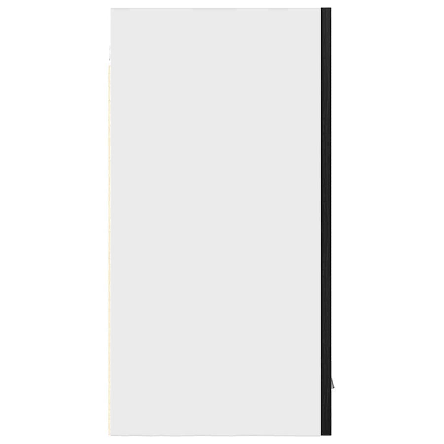 Hanging Cabinet Black Oak 30x31x60 cm Engineered Wood
