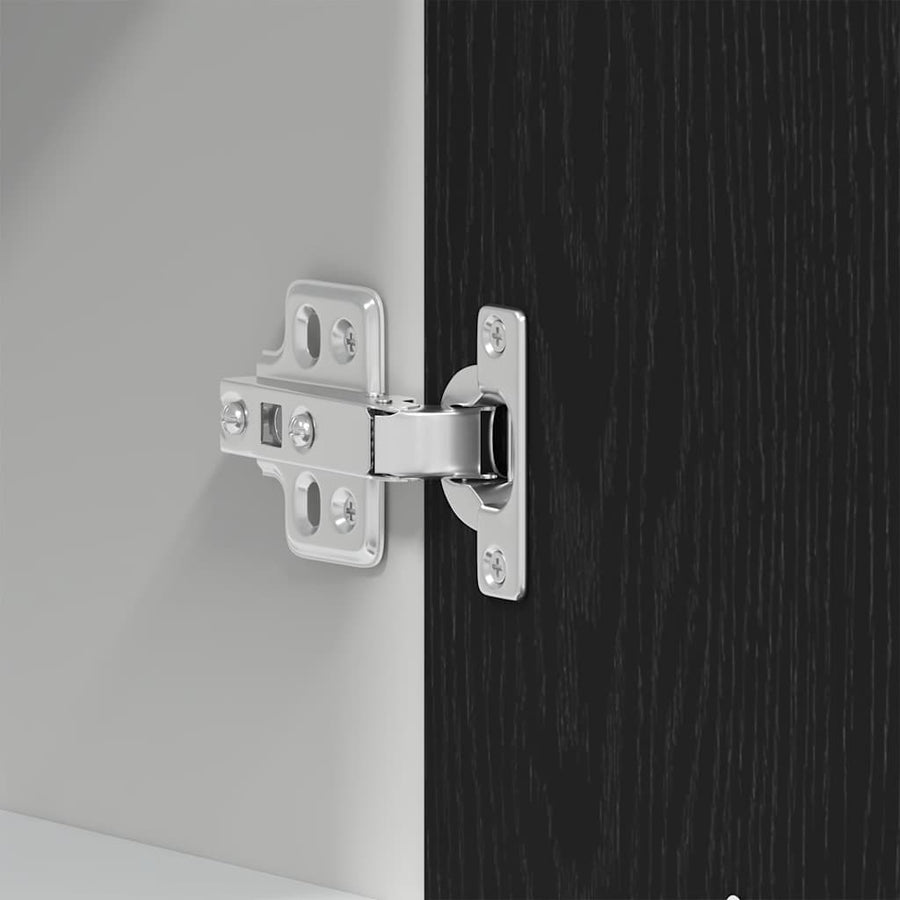 Hanging Cabinet Black Oak 30x31x60 cm Engineered Wood