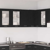 Hanging Cabinet Black Oak 30x31x60 cm Engineered Wood