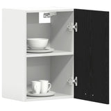 Hanging Cabinet Black Oak 40x31x60 cm Engineered Wood - Top-Down View