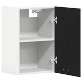 Hanging Cabinet Black Oak 40x31x60 cm Engineered Wood - 45-Degree Angle