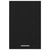 Hanging Cabinet Black Oak 40x31x60 cm Engineered Wood