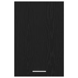 Hanging Cabinet Black Oak 40x31x60 cm Engineered Wood - Rear View