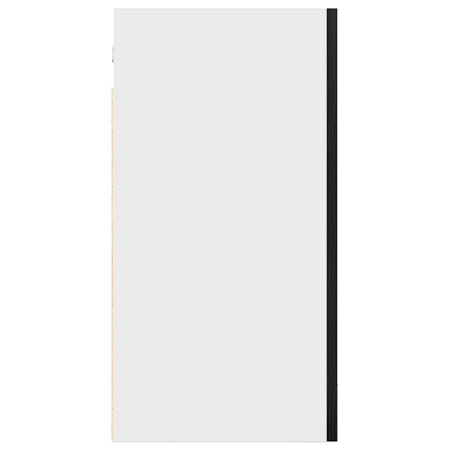 Hanging Cabinet Black Oak 40x31x60 cm Engineered Wood