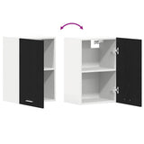 Hanging Cabinet Black Oak 40x31x60 cm Engineered Wood