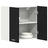 Hanging Cabinet Lyon Black Oak 60 x 31 x 60 cm Engineered Wood - Side View