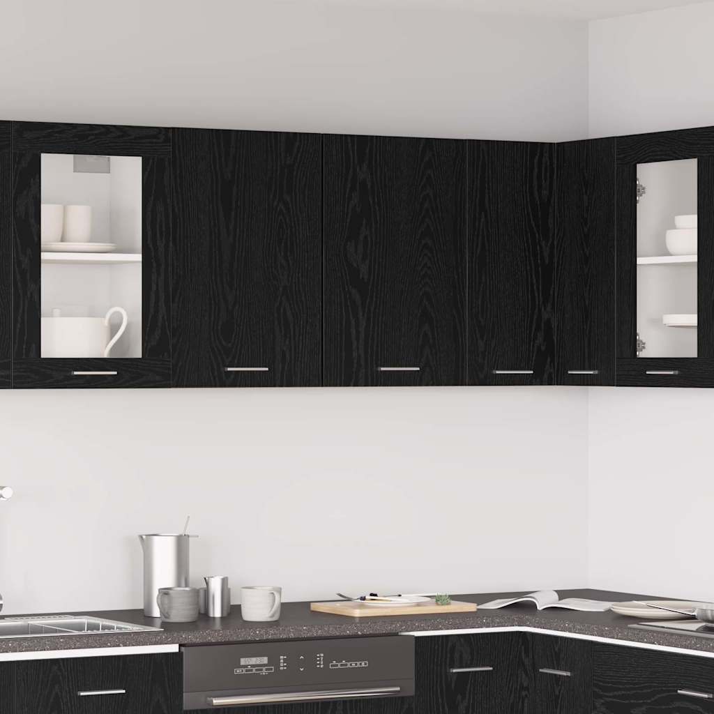 Hanging Cabinet Lyon Black Oak 80 x 31 x 60 cm Engineered Wood