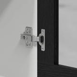 Hanging Glass Cabinet with Shelf Riga Black oak 80 x 31 x 60 cm - Extra Image