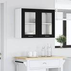 Hanging Cabinet Lyon Black Oak 80 x 31 x 60 cm Engineered Wood