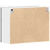 Hanging Glass Cabinet with Shelf Riga Black oak 80 x 31 x 60 cm - Rear View