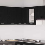 Hanging Cabinet Lyon Black Oak 57 x 57 x 60 cm Engineered Wood
