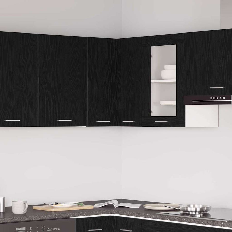 Hanging Cabinet Lyon Black Oak 57 x 57 x 60 cm Engineered Wood