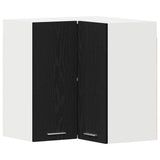 Hanging Cabinet Lyon Black Oak 57 x 57 x 60 cm Engineered Wood - Front View