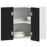 Hanging Cabinet Lyon Black Oak 57 x 57 x 60 cm Engineered Wood - Side View