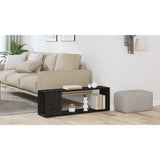 TV Cabinet Set Black 100 x 24 x 63 cm Engineered Wood - Low Angle