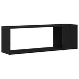 Entertainment Center Black 100 x 24 x 32 cm Engineered wood - Close-Up Angle