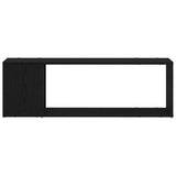 TV Cabinet Set Black 100 x 24 x 63 cm Engineered Wood