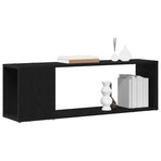 TV Cabinet Set 100 x 24 x 63 cm Black Engineered Wood