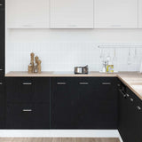 Bottom Cabinet Black Oak 60x46x81,5 cm Engineered Wood - Side View
