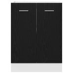 Bottom Cabinet Black Oak 60x46x81,5 cm Engineered Wood