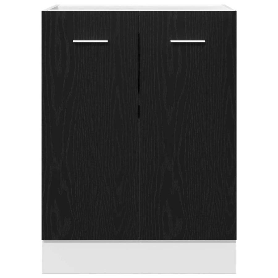 Bottom Cabinet Black Oak 60x46x81,5 cm Engineered Wood