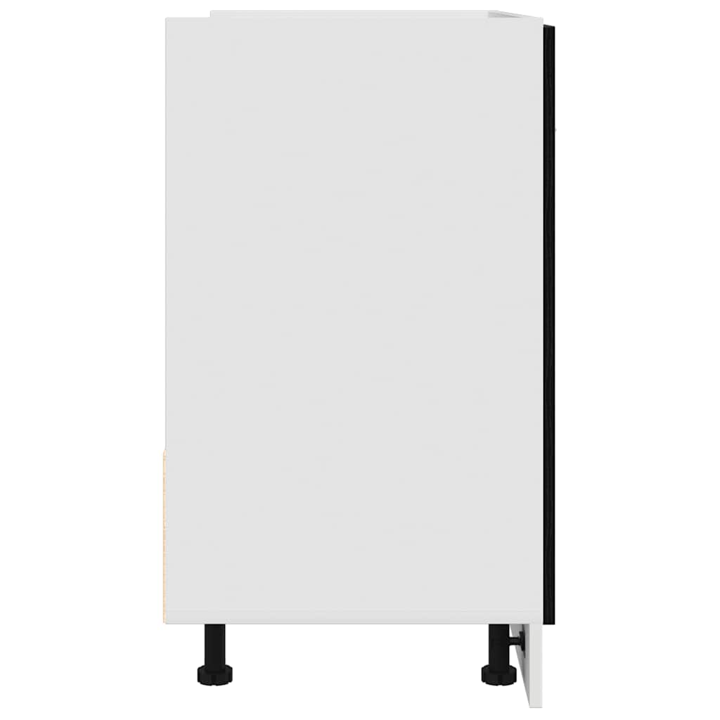 Sink Bottom Cabinet Black Oak 80x46x81.5 cm Engineered Wood