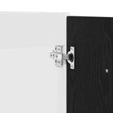 Sink Bottom Cabinet Black Oak 80x46x81.5 cm Engineered Wood