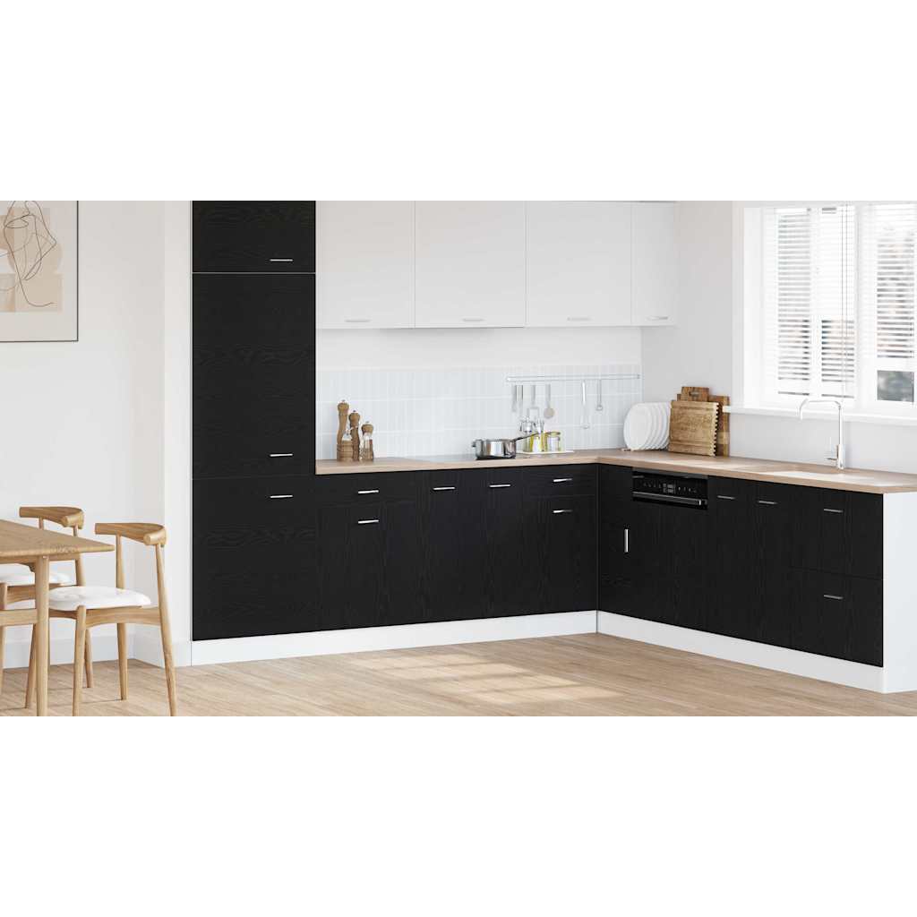 Hanging Cabinet Black Oak 50 x 46 x 81,5 cm Engineered Wood