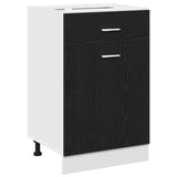 Hanging Cabinet Black Oak 50 x 46 x 81,5 cm Engineered Wood