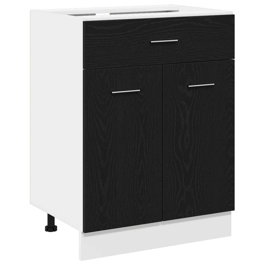 Hanging Cabinet Black Oak 60 x 46 x 81,5 cm Engineered Wood