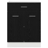 Hanging Cabinet Black Oak 60 x 46 x 81,5 cm Engineered Wood