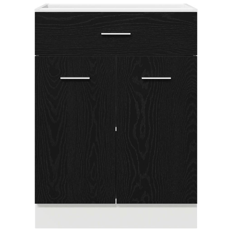 Hanging Cabinet Black Oak 60 x 46 x 81,5 cm Engineered Wood