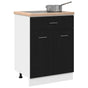 Hanging Cabinet Black Oak 60 x 46 x 81,5 cm Engineered Wood