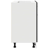 Cabinet with Drawer with Shelf Riga Black oak 80 x 46 x 81,5 cm - Low Angle