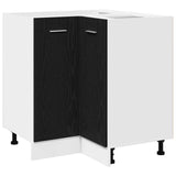Corner Bottom Cabinet Riga Black oak 75,5 x 75,5 x 81,5 cm - Front View