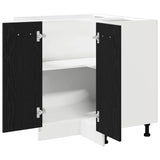Corner Bottom Cabinet Riga Black oak 75,5 x 75,5 x 81,5 cm - 45-Degree Angle