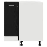 Corner Bottom Cabinet Riga Black oak 75,5 x 75,5 x 81,5 cm - Close-Up Angle