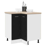 Hanging Cabinet Black Oak 75,5 x 75,5 x 80,5 cm Engineered Wood