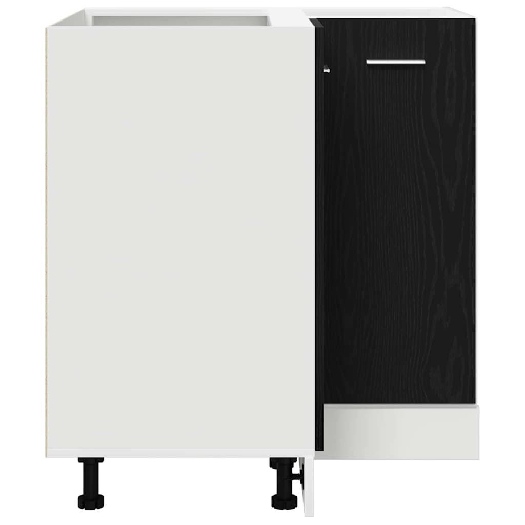 Corner Bottom Cabinet Riga Black oak 75,5 x 75,5 x 81,5 cm