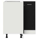 Corner Bottom Cabinet Riga Black oak 75,5 x 75,5 x 81,5 cm - Low Angle