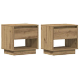 Nightstand 2 pcs Artisan Oak 45 x 34 x 44 cm Engineered Wood