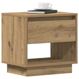 Nightstand 2 pcs Artisan oak 45 x 34 x 44 cm Engineered wood - Side View