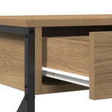 Console Table Artisan oak 75 x 28 x 75 cm - Low Angle