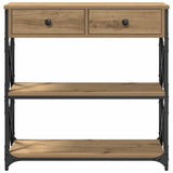 Console Table Artisan oak 75 x 28 x 75 cm - 45-Degree Angle