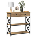 Console Table Artisan oak 75 x 28 x 75 cm