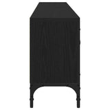 TV Cabinet Black oak 200 x 25 x 44 cm Engineered wood